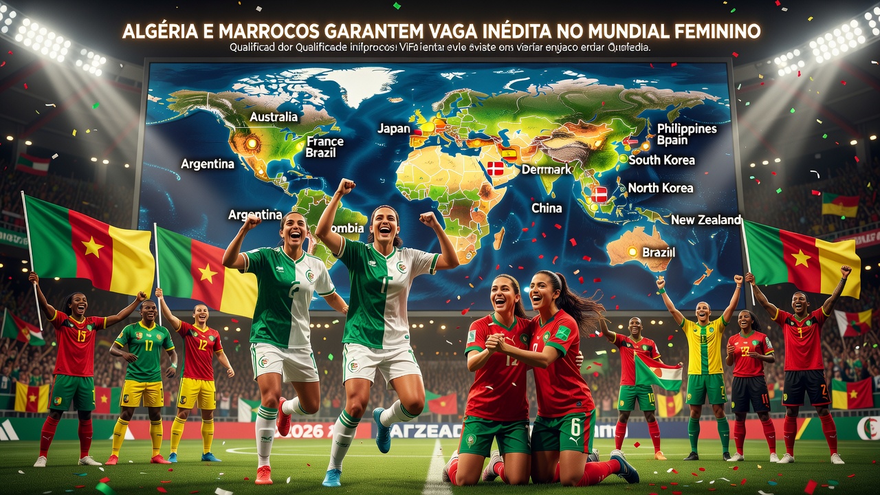 Argélia e Marrocos garantem vaga inédita no Mundial Feminino