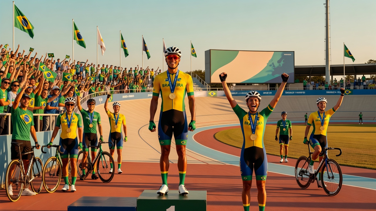 Lauro Chaman e Sabrina Custódia brilham antes do Mundial de pista