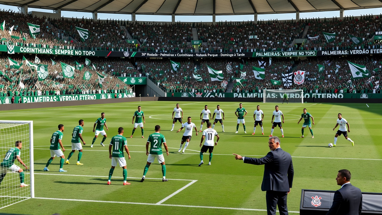 Palmeiras recebe Corinthians em busca de embalo na liderança